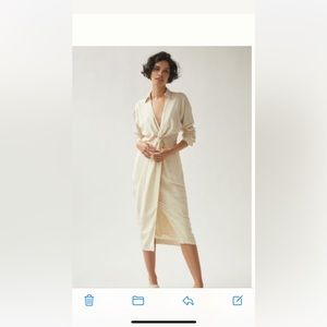 Worn once, beautiful Anthro wrap dress